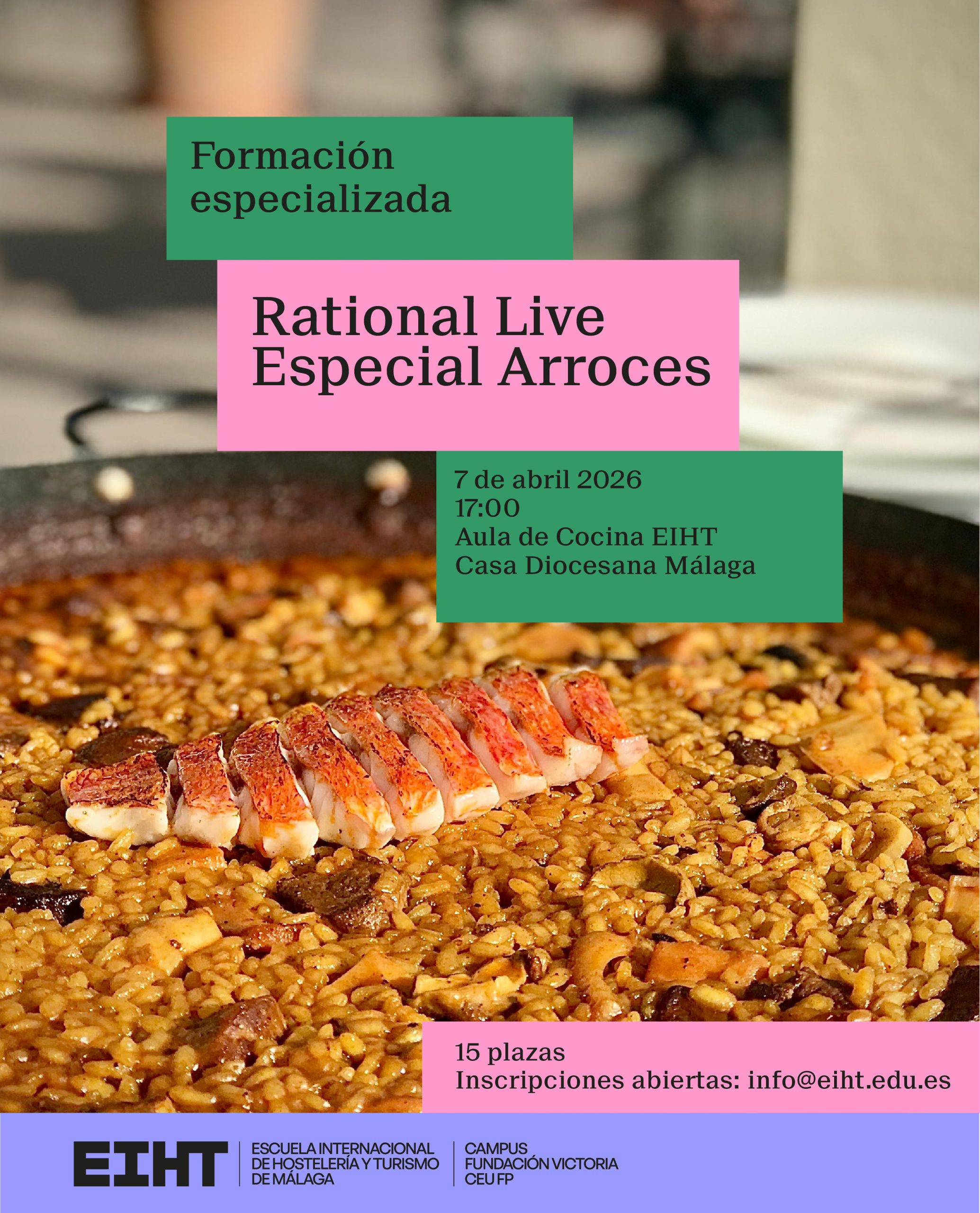 EIHT y Rational AG impulsan una nueva formación especializada sobre arroces